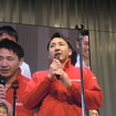 GT500参戦選手を代表して、松田次生がマイクを握った。