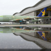 構造組み立ての終了したスカイマークA380