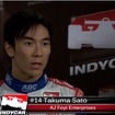 佐藤琢磨のインタビュー（動画キャプチャ）