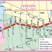 京王線の平面図。笹塚駅付近から仙川駅付近までの約7.2kmを高架化し、25カ所の踏切を解消する。