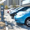 職場充電の様子
