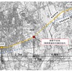 新駅の予定地。近くにはNTNやヤマハ発動機の工場、ヤマハスタジアムがある。開業は2019年度末の予定。