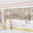 JR東日本は山形DCにあわせ、山形駅改札前の各種施設を5月末までにリニューアルする。画像は東北芸術工科大学在籍の学生が作成したイメージ。