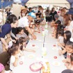 子供たちが多く参加した。