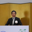 スマートコミュニティ・アライアンス（JSCA）の山西健一郎会長（三菱電機会長）