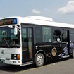 「海の京都」事業にあわせて運転される丹後半島周回バス「ぐるたんバス」。使用車両のうち2両はラッピングバスとなる。