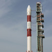 第1発射台に準備されたPSLV-C23（Credit：ISRO）