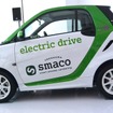 smacoで使用されるスマートの電気自動車