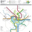 米首都・ワシントンDCの地下鉄に新線「シルバーライン」が開業した。路線図には今後開業予定の延伸区間も描かれている