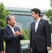 安倍首相とトヨタ自動車内山田会長