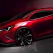 マツダ 跳（HAZUMI）コンセプトのデザインスケッチ