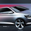 シュコダ ファビア 新型の予告スケッチ