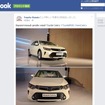 トヨタ カムリの改良新型モデルを公開したトヨタロシアの公式Facebookページ
