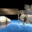 国際宇宙ステーションに接続するCST-100のイメージ