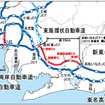 新東名で今回開通予定のエリアマップ