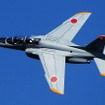 平均年齢50歳超という、ベテランパイロットで構成される「シルバーインパルス」のT-4。