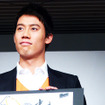 東京・六本木で11月20日に公開されたジャガー『Fタイプ 錦織圭エディション』。錦織圭選手、許斐剛氏、マグナス・ハンソン社長などがそれぞれ想いを語った