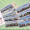 9枚1組の「「東武ファンフェスタ10周年記念乗車券セット」。12月1日から発売される。