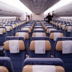 今回飛来したデモ機のエコノミークラスは、比較のために2社のシートを装備。こちらはゾディアック製。もうひとつはレカロ製となる。