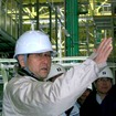 2011年3月にセントラル自動車 宮城工場を視察に訪れた豊田章男社長