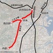 近鉄内部・八王子線の路線図。このほど公有民営の上下分離経営に移行することになり、四日市市と四日市あすなろう鉄道が鉄道事業再構築実施計画の認定を申請した。