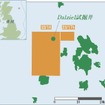 JX開発が原油を発見した英国22／16、17b鉱区図