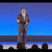 基調講演を行う、トヨタ豊田章男社長（トヨタ Investors Meeting 2015 中継より）