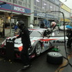 ピット練習をする#46 日産GT-R（GT500クラス）。