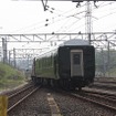 京都方に進んでいくDE10 1104＋スロネフ25 501の2両。