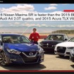 新型日産マキシマをBMW3シリーズ、アウディA4、アキュラTLXと比較(動画キャプチャ)