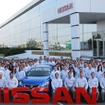 日産のメキシコ累計生産1000万台目となったセントラSR