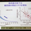 筋肉量の低下は糖尿病の発症リスクを増加（藤田聡教授の講演資料）