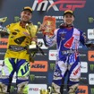 ロマン・フェーヴル（右・ヤマハ）とジェレミー・ファン・フォルベーク（ヤマハ）