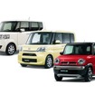 人気の軽自動車、ホンダ N-BOX、ダイハツ タント、スズキ ハスラー（参考画像）