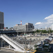 札幌駅東側の駐車場付近。周辺に建物がない分、もっともホームを設置しやすい場所でもある。