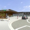 新しい大甕駅（西口）のイメージ。2018年頃の使用開始を目指す。