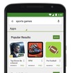 「Google Playストア内検索広告」の例