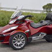 BRP CAN-AM SPYDER メディア向け試乗会にて、Can-Am Spyde RT。