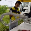 メインフレームを担当したスズキ二輪事業本部 二輪車体電装設計部の面迫貴浩氏。