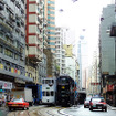 Hotel ibis Hong Kong Central and Sheung Wan 前から香港トラムを眺める