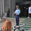 胸部プロテクター着用推進出動式（21日・警視庁）