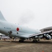 今回の下総航空基地における展示では機体後方から見られるようになった。