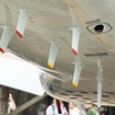 機体下部には様々なアンテナ群が。
