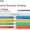 キヤノンITSとClavisterの戦略の合致