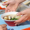 出店ブースで販売されていたラーメン