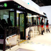 日野自動車が参考出品した『FUEL CELL BUS（フューエル セル バス）』（東京モーターショー2015）