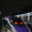 こだま新幹線「500 TYPE EVA」。博多―新大阪間を運行する。