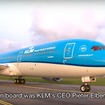 KLMオランダ航空、787ドリームライナー初号機がアムステルダムに到着した様子を公開