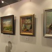 飛山一男さんお別れの会に展示された油絵作品