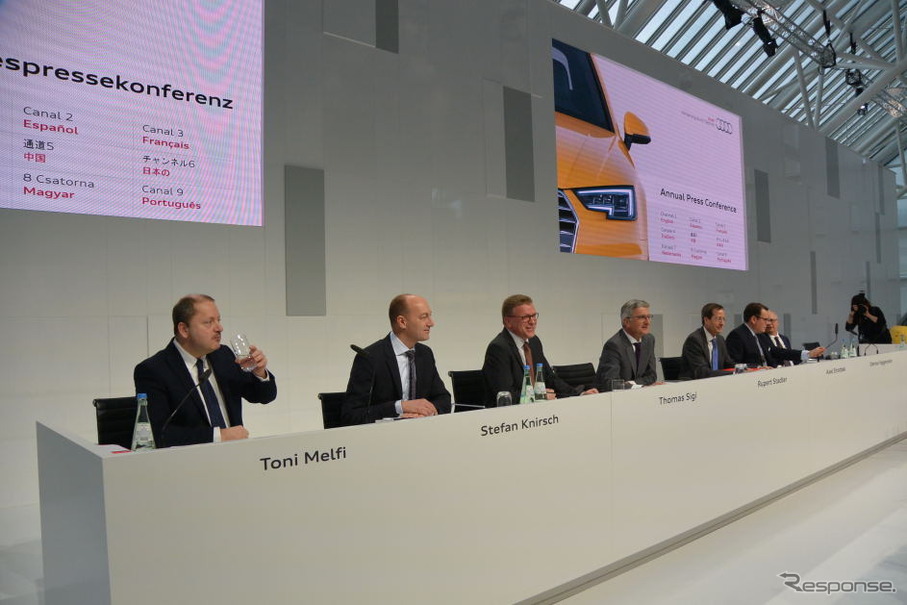 アウディ 2015年次報告会見